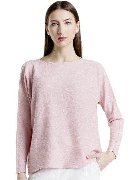 Lux Soft "Sweater" Made in Italy Tops mom fave One Size Fits Most Soft Pink